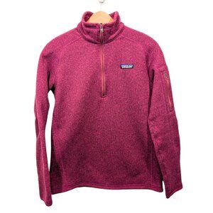 Patagonia Women's W's Better Sweater Quarter Zip Pull Over - Size Medium